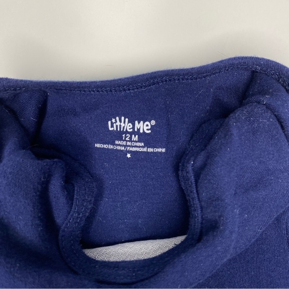 Little Me Baby Boy Short Sleeve Dinosaur Onesie Size 12M - Picture 3 of 4